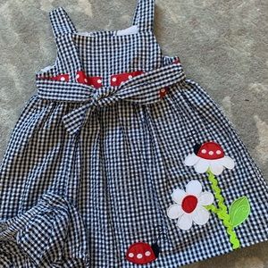 Baby girl Ladybug brand new checkered dress